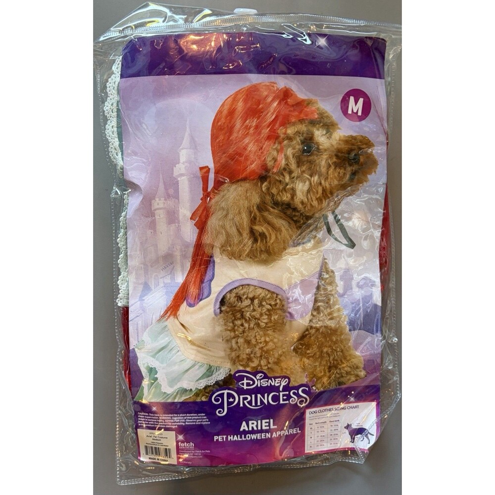 Dog Ariel Costume NIP B5